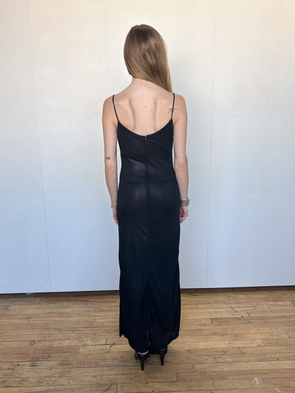 Vintage 90s Black Formal Dress