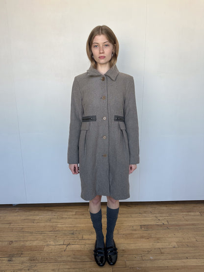 Cop Copine Wool Midi Coat