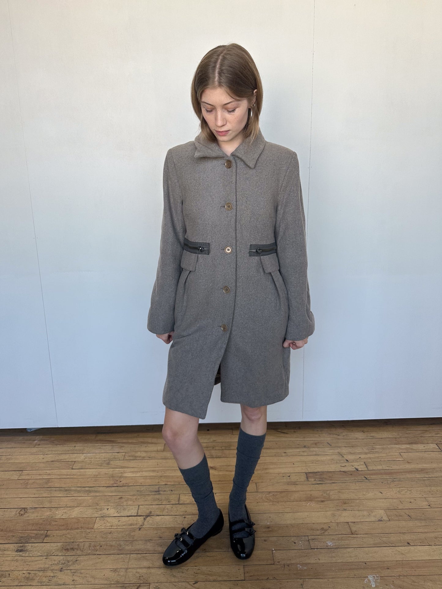 Cop Copine Wool Midi Coat