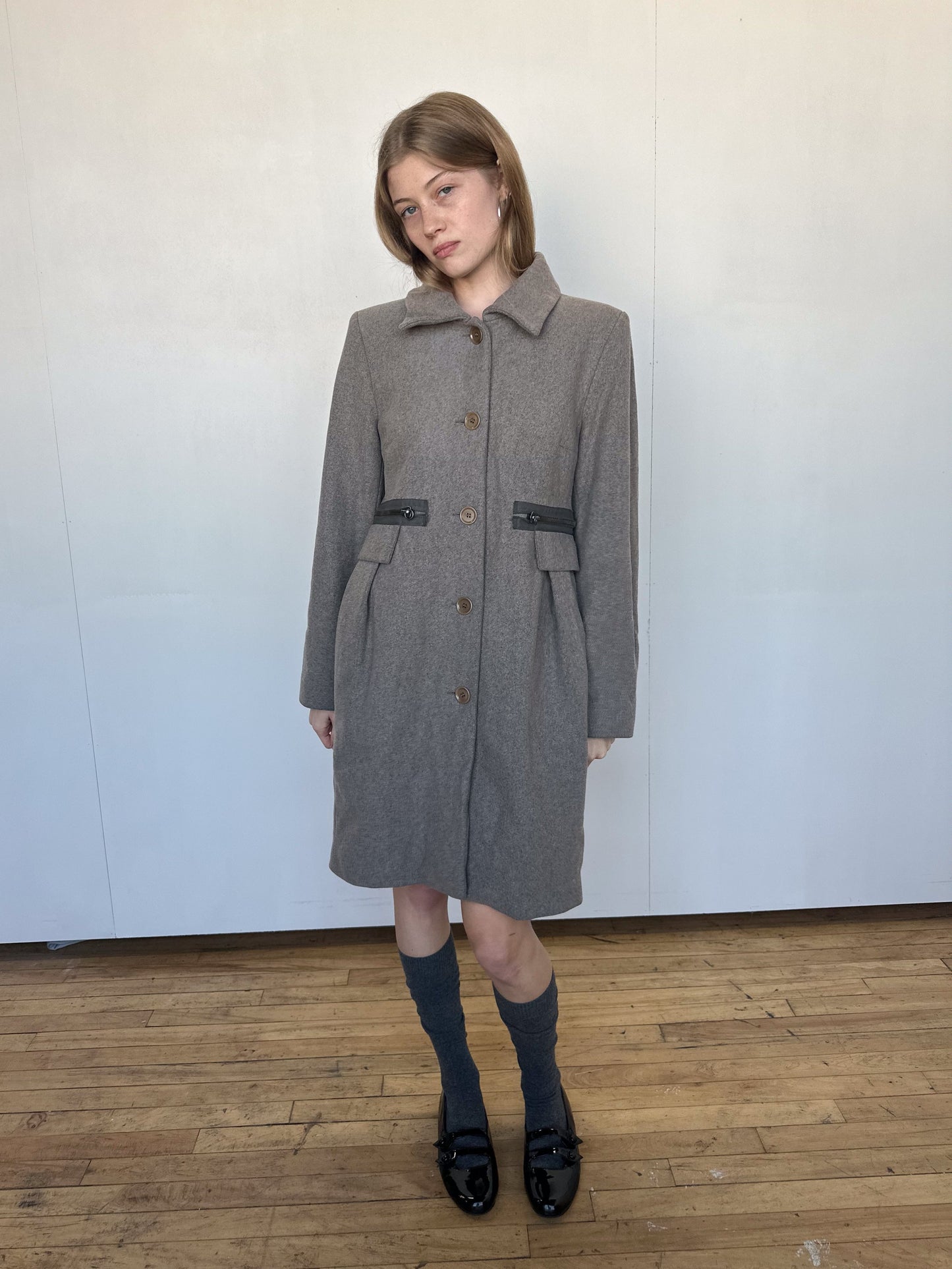 Cop Copine Wool Midi Coat